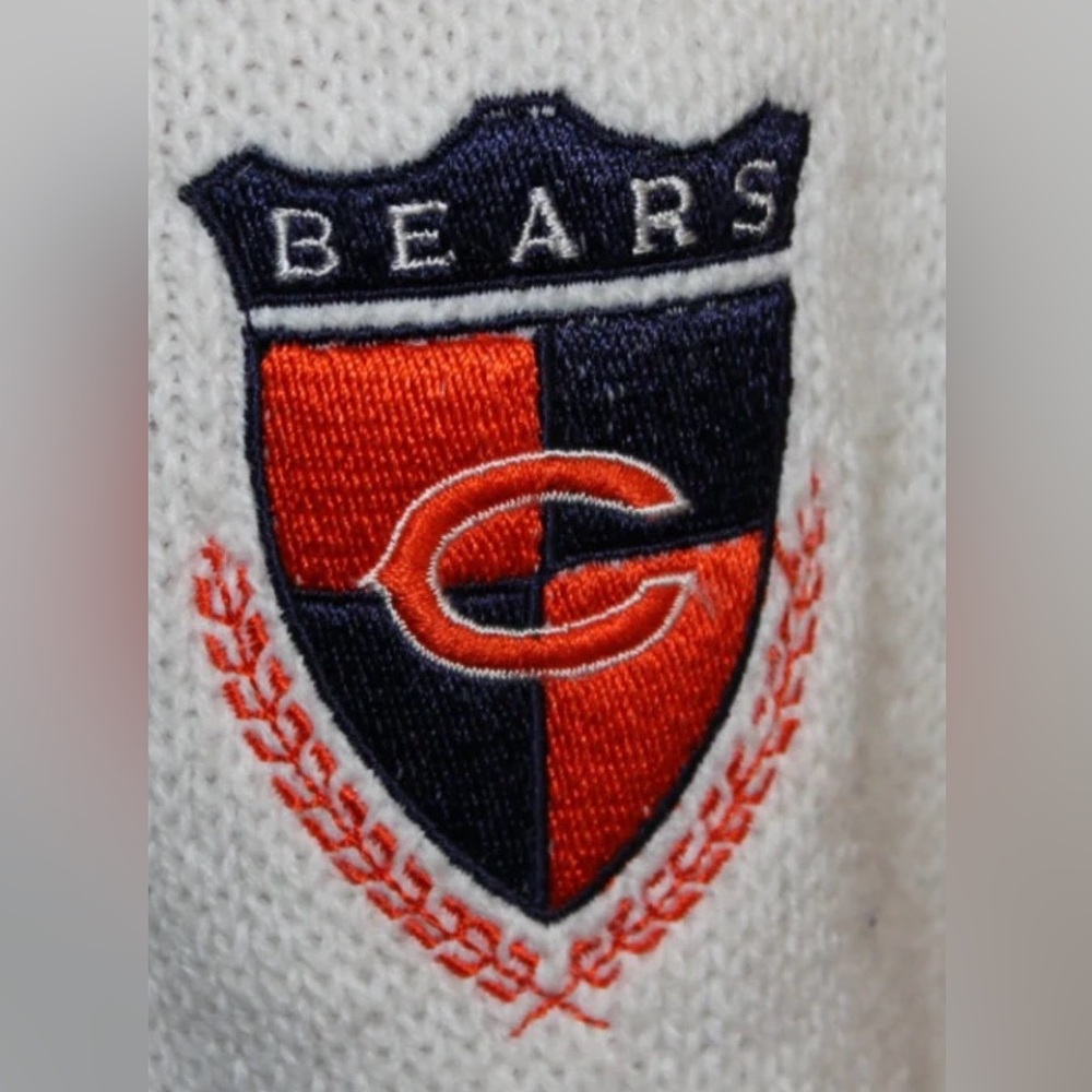 Vintage 1980's Chicago Bears Cliff Engle Authentic Pro Line NFL Sweater Adult M - Picture 2 of 4